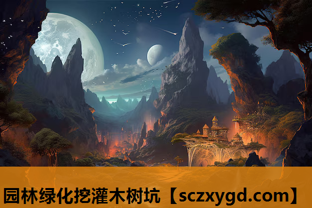 园林绿化挖灌木树坑