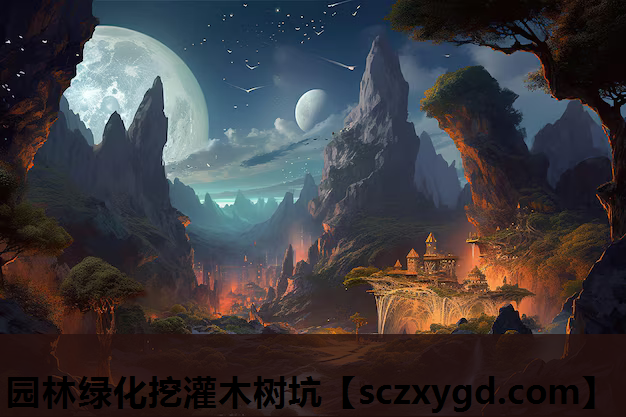 园林绿化挖灌木树坑